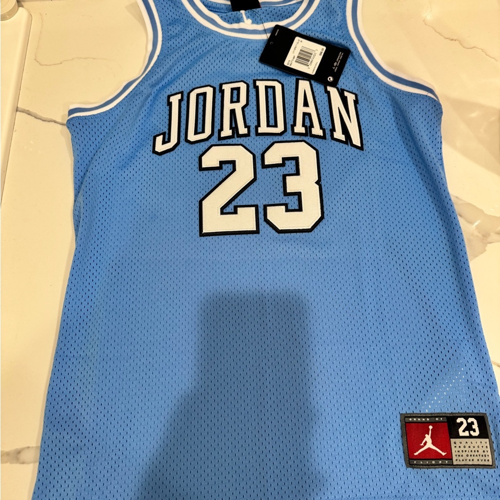 Jordan Blue Basketball Jersey
